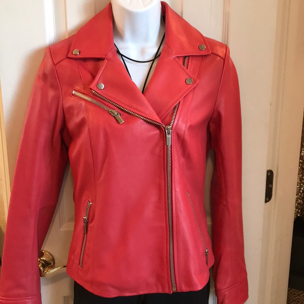 Leather Moto Jacket - Picture 2 of 5